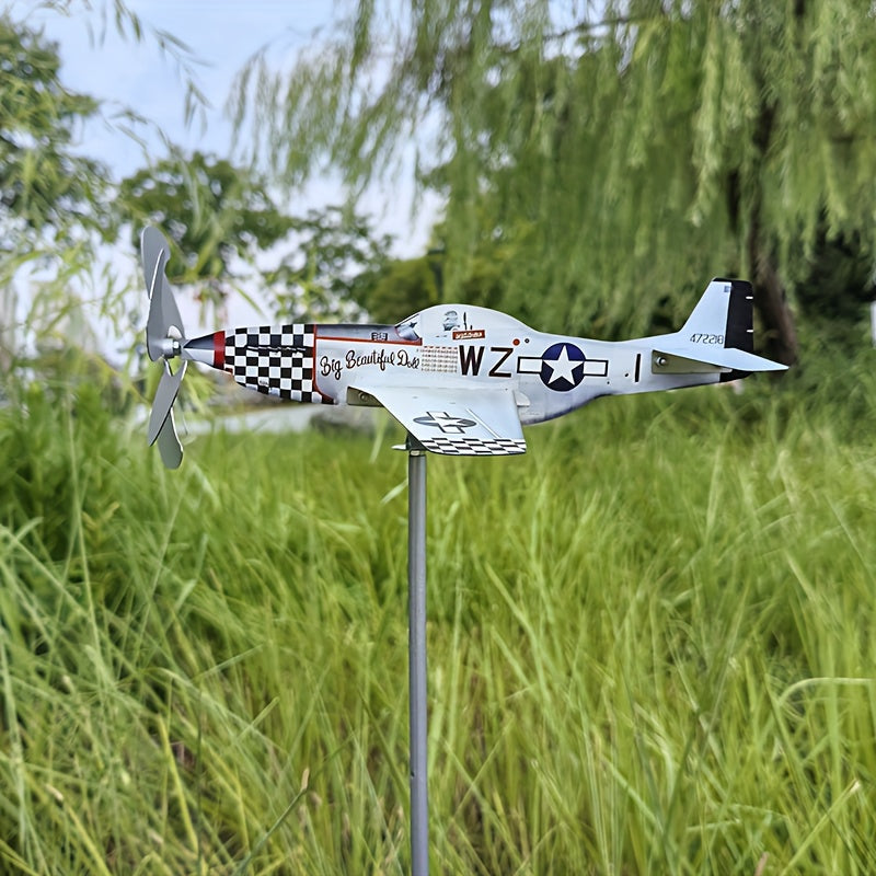 Metal Wind Direction Indicator for Airplanes, Garden Decoration, Yard Windmill, Garden And Courtyard Decorative Items for Wind Measurement. Souvenirs D-DAY