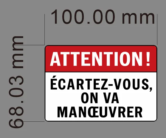 Autocollant Voiture – "Attention ! Écartez-vous, on va manœuvrer" Souvenirs D-DAY