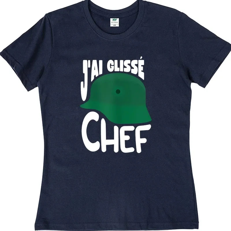 T-shirt « J’ai Glissé, Chef ! » – "Inspiré du film culte" Souvenirs D-DAY