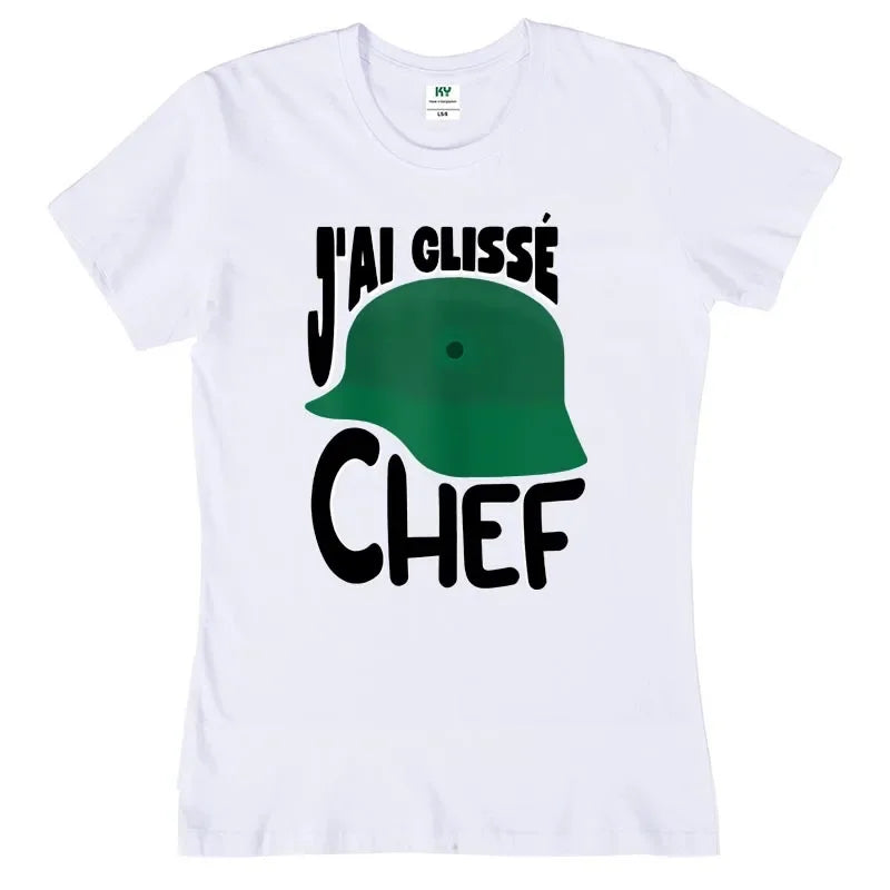 T-shirt « J’ai Glissé, Chef ! » – "Inspiré du film culte" Souvenirs D-DAY