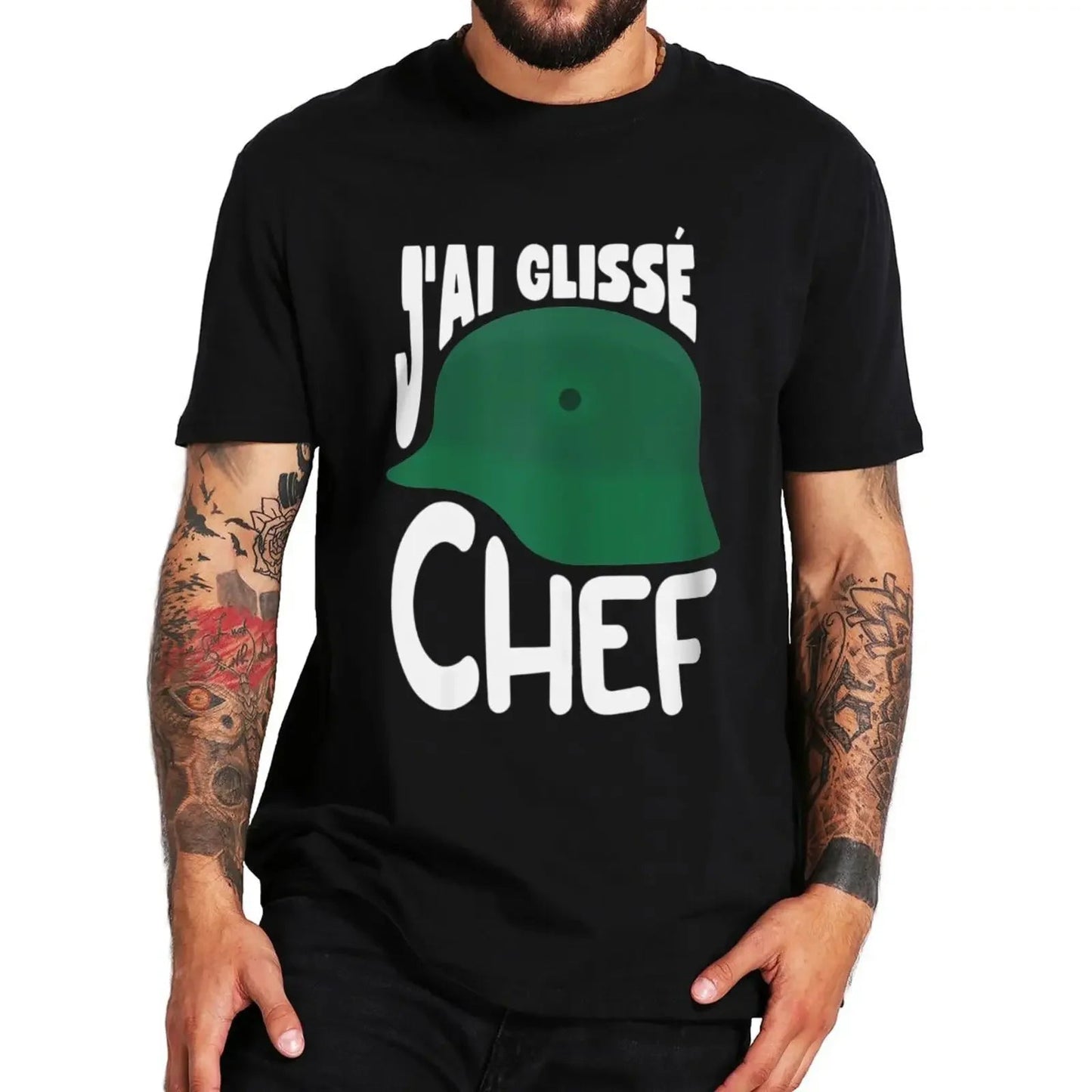 T-shirt « J’ai Glissé, Chef ! » – "Inspiré du film culte" Souvenirs D-DAY