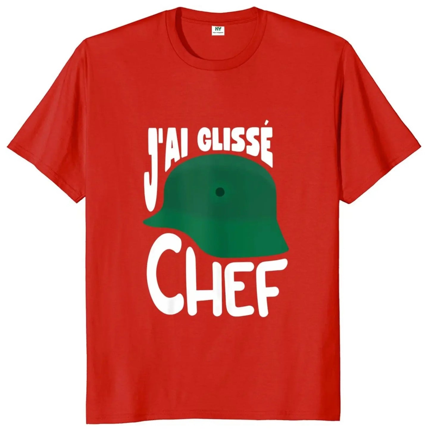 T-shirt « J’ai Glissé, Chef ! » – "Inspiré du film culte" Souvenirs D-DAY