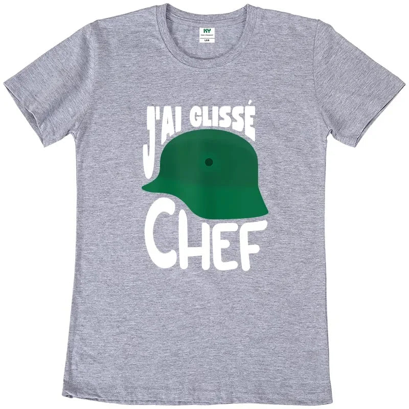 T-shirt « J’ai Glissé, Chef ! » – "Inspiré du film culte" Souvenirs D-DAY
