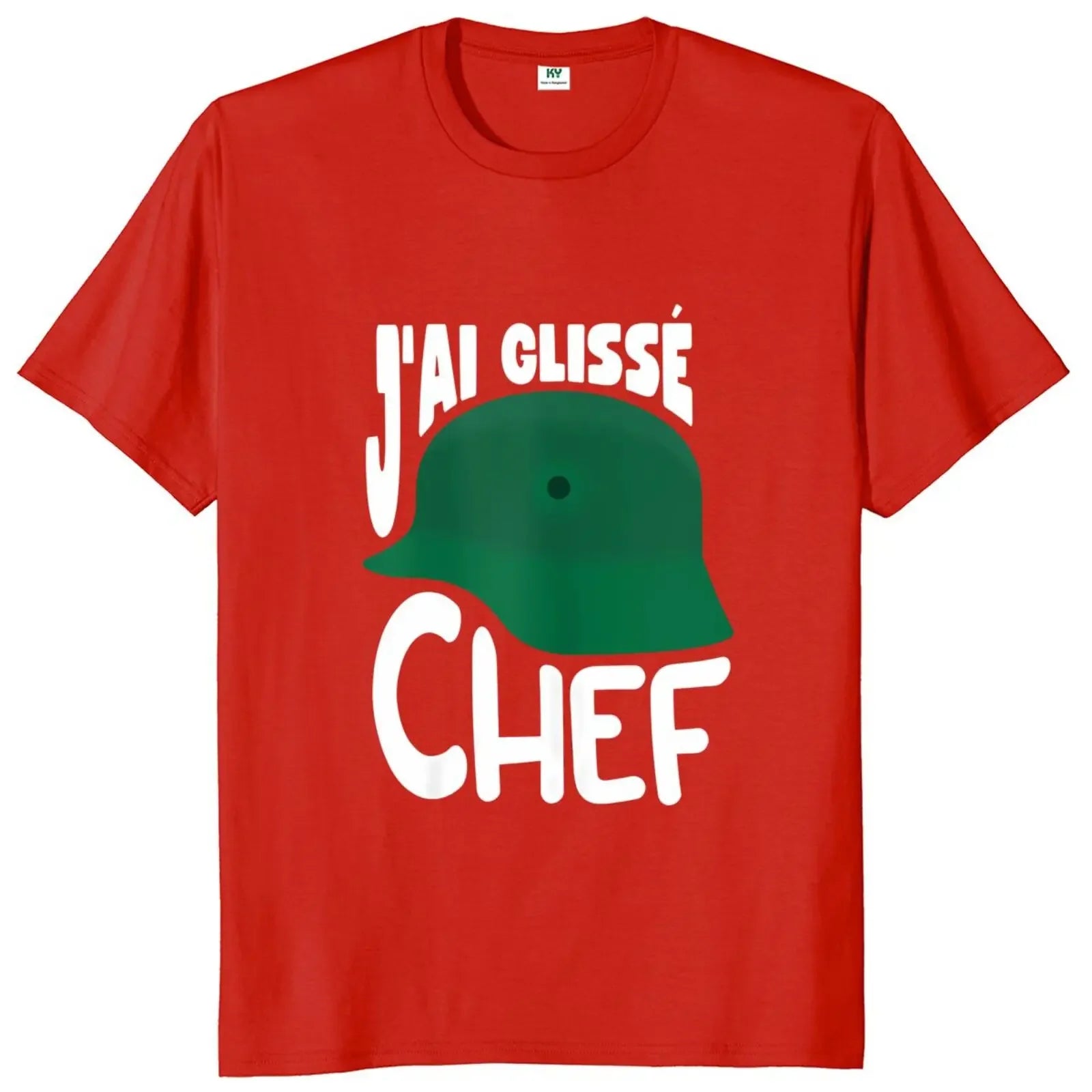 T-shirt « J’ai Glissé, Chef ! » – "Inspiré du film culte" Souvenirs D-DAY