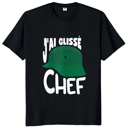T-shirt « J’ai Glissé, Chef ! » – "Inspiré du film culte" Souvenirs D-DAY