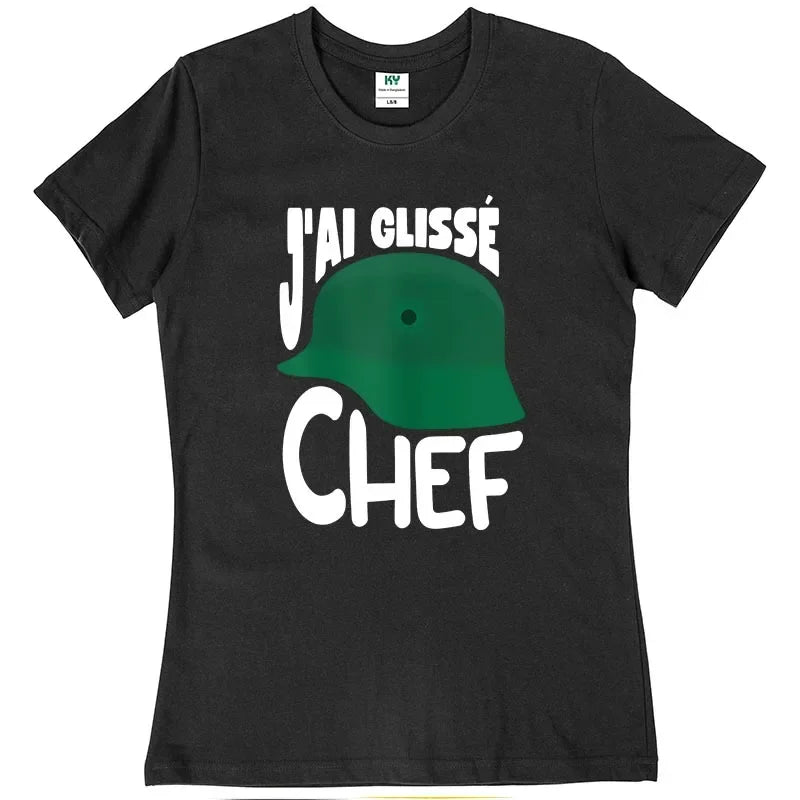 T-shirt « J’ai Glissé, Chef ! » – "Inspiré du film culte" Souvenirs D-DAY
